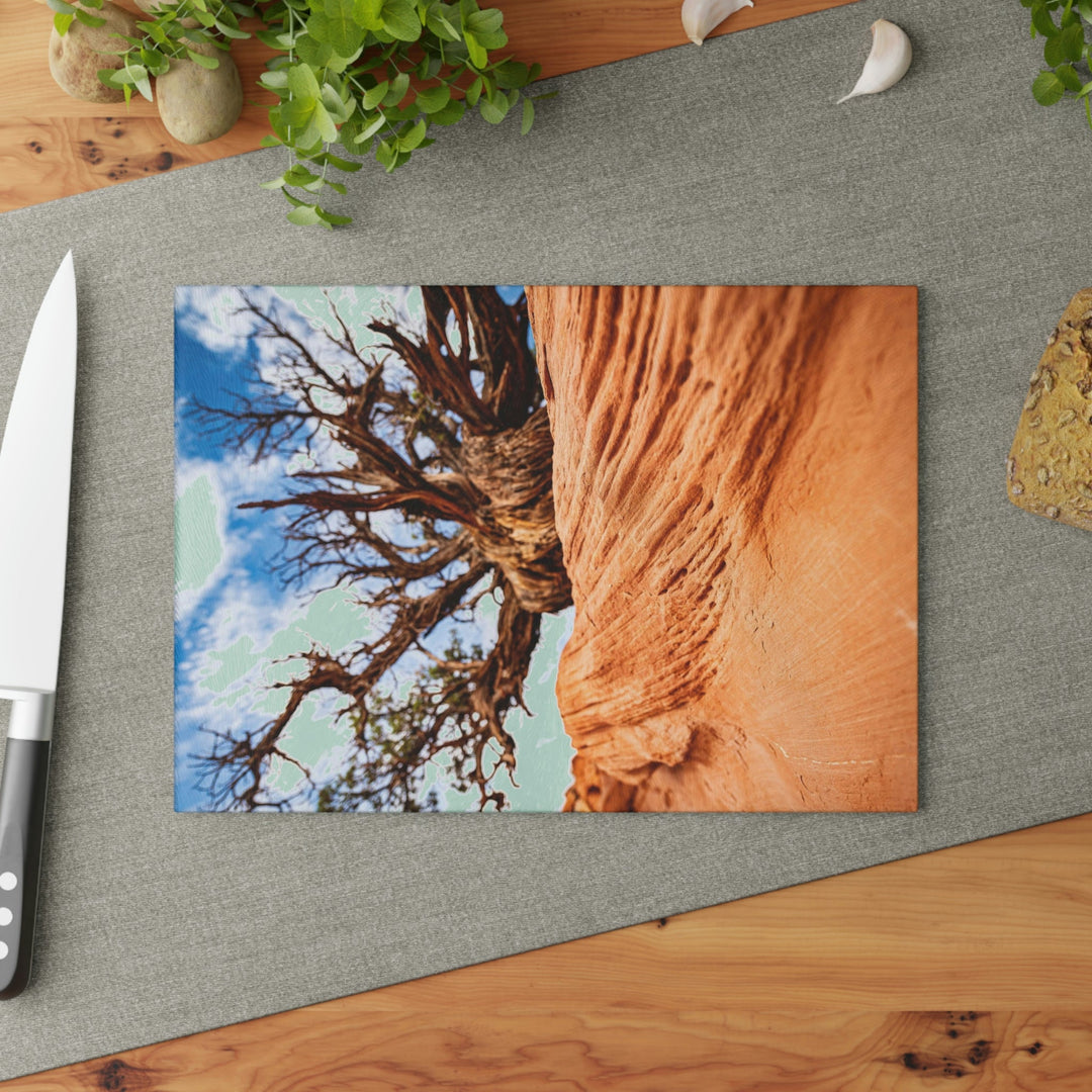 Desert Reach - Glass Cutting Board - Visiting This World