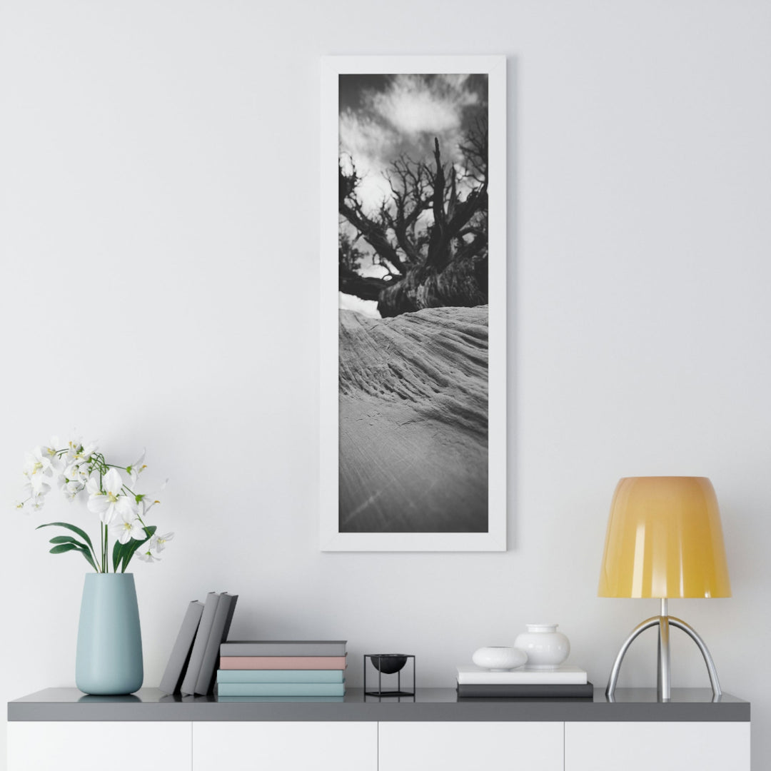 Desert Reach in Black and White - Framed Print - Visiting This World