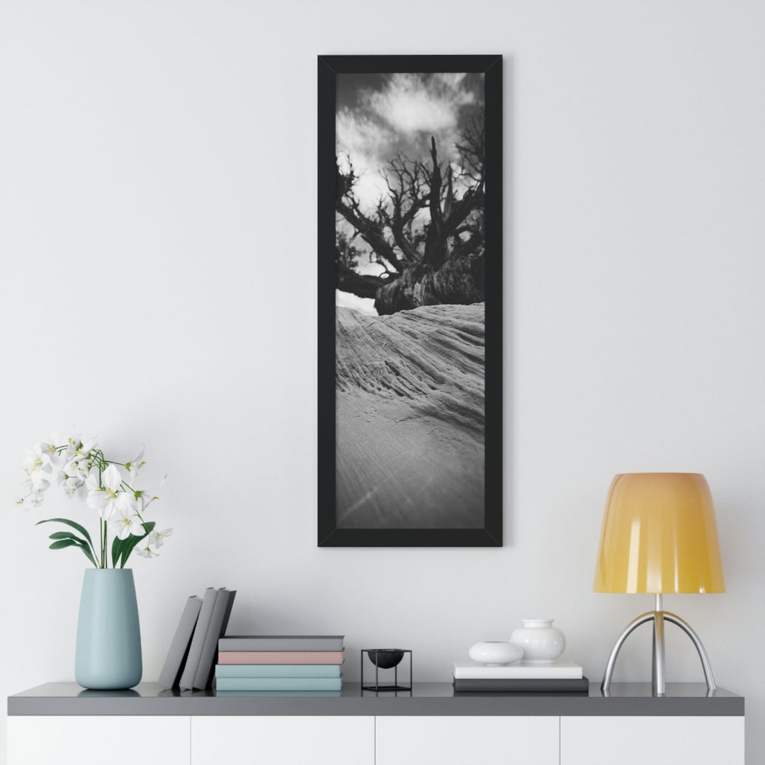 Desert Reach in Black and White - Framed Print - Visiting This World