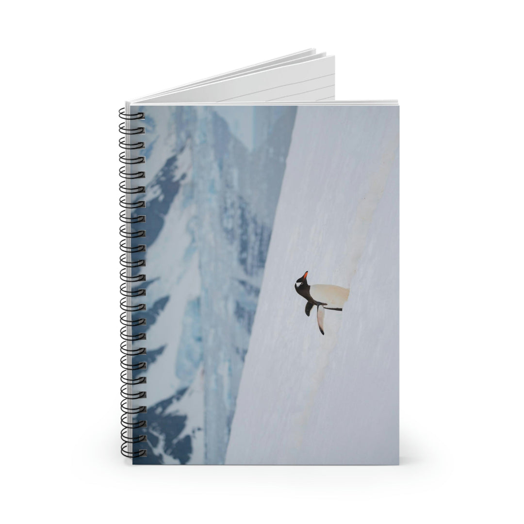 Determined March - Spiral Ruled Line Notebook - Visiting This World