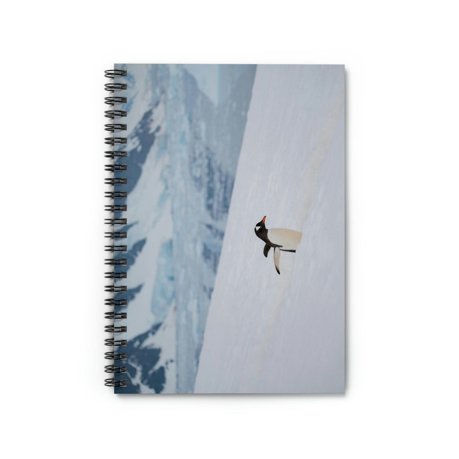 Determined March - Spiral Ruled Line Notebook - Visiting This World