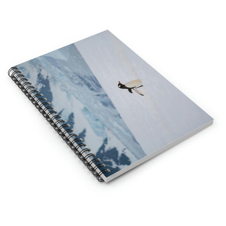 Determined March - Spiral Ruled Line Notebook - Visiting This World