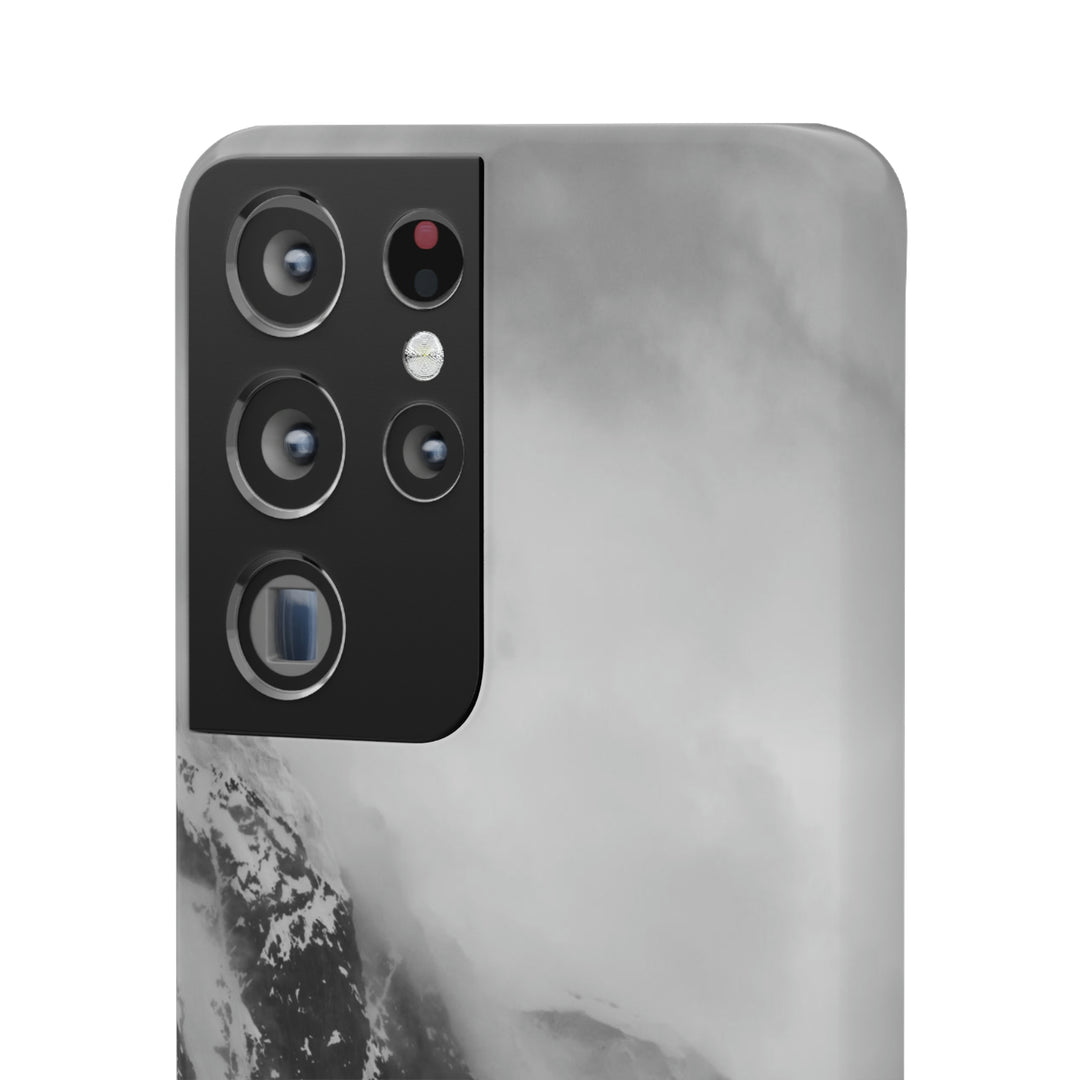 The Mist Descends in Black and White - Phone Case