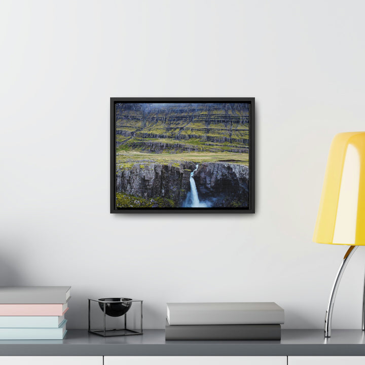 A Remote Waterfall - Canvas with Frame