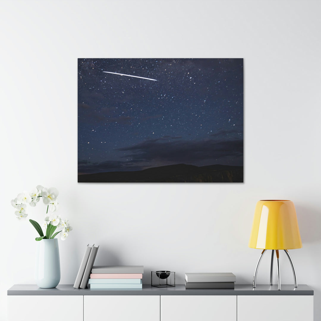 Starlink Above the Canyon - Canvas