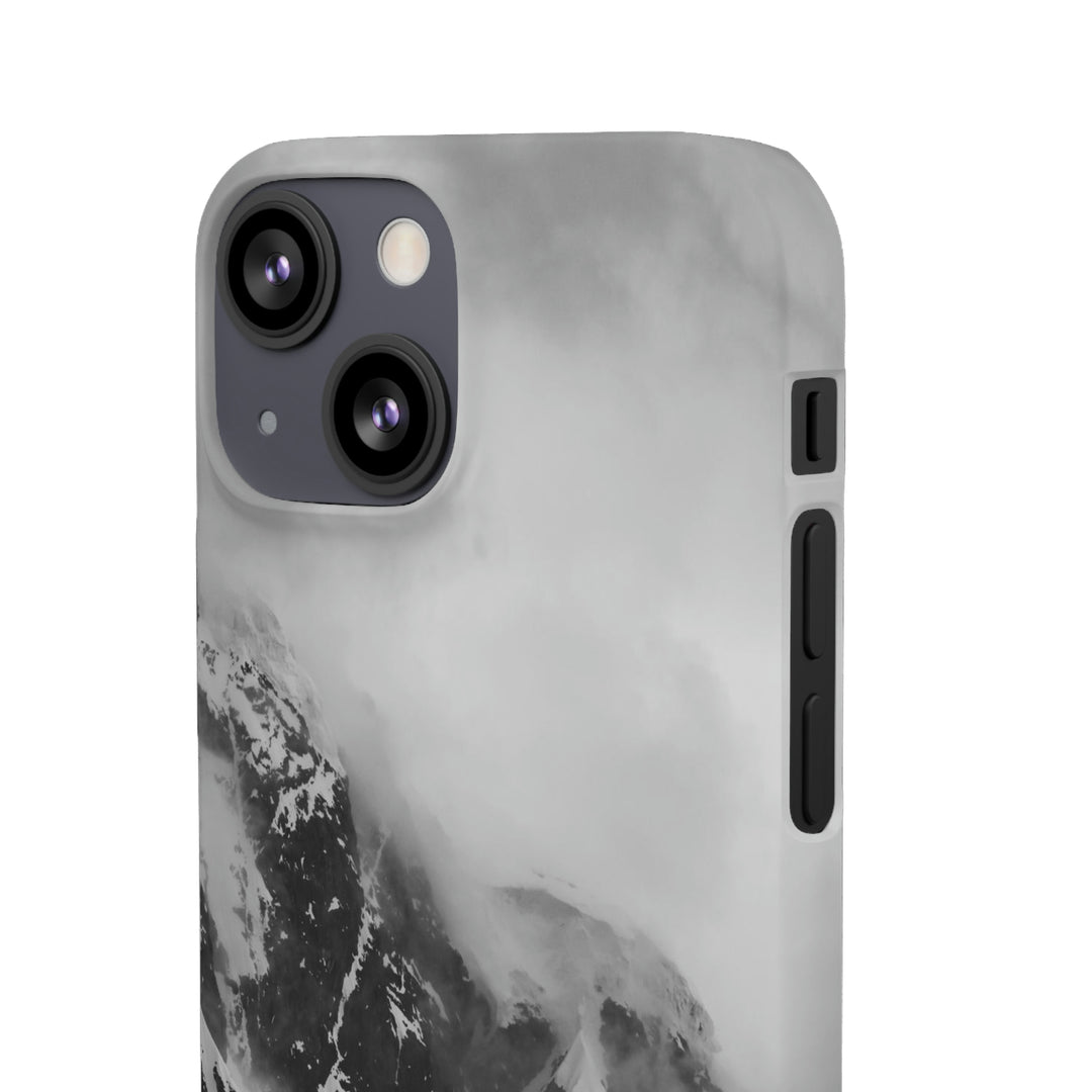 The Mist Descends in Black and White - Phone Case