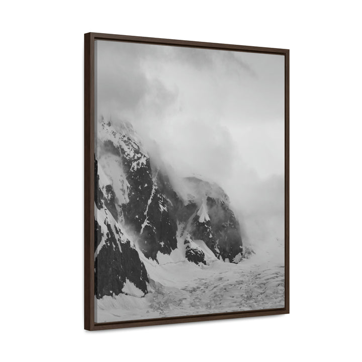 The Mist Descends in Black and White - Canvas with Frame