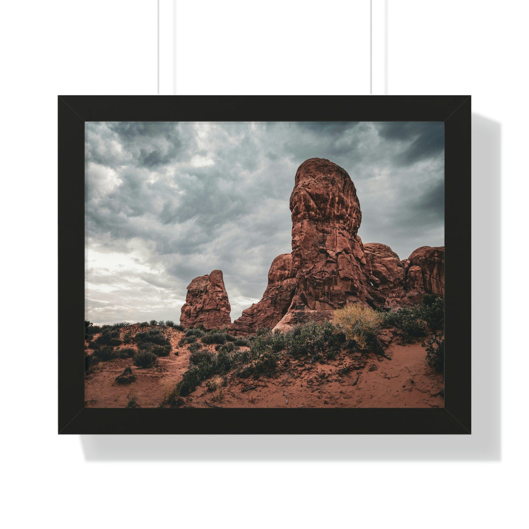 Dramatic Rocks - Framed Print - Visiting This World