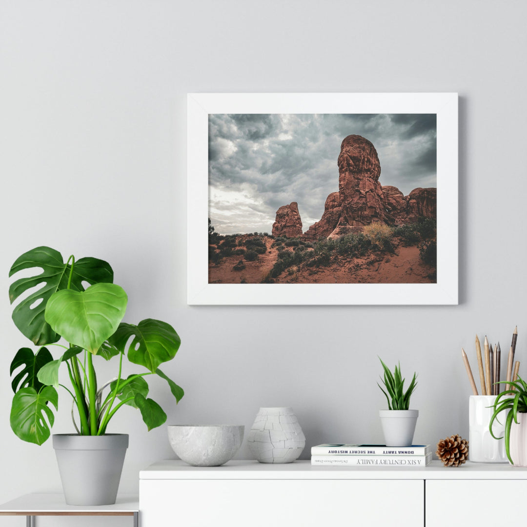 Dramatic Rocks - Framed Print - Visiting This World