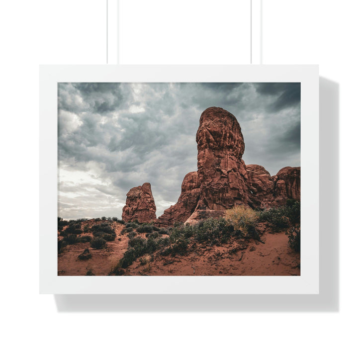 Dramatic Rocks - Framed Print - Visiting This World