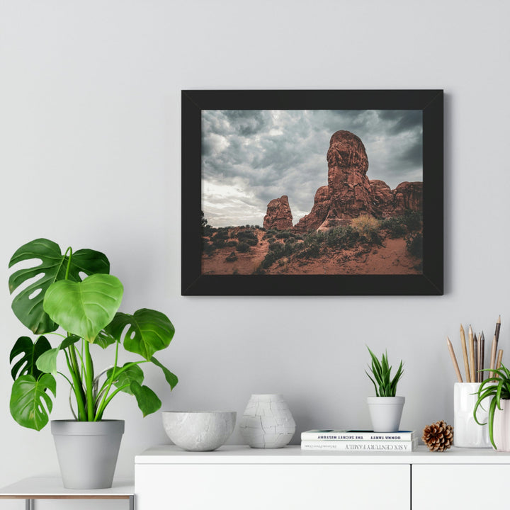 Dramatic Rocks - Framed Print - Visiting This World