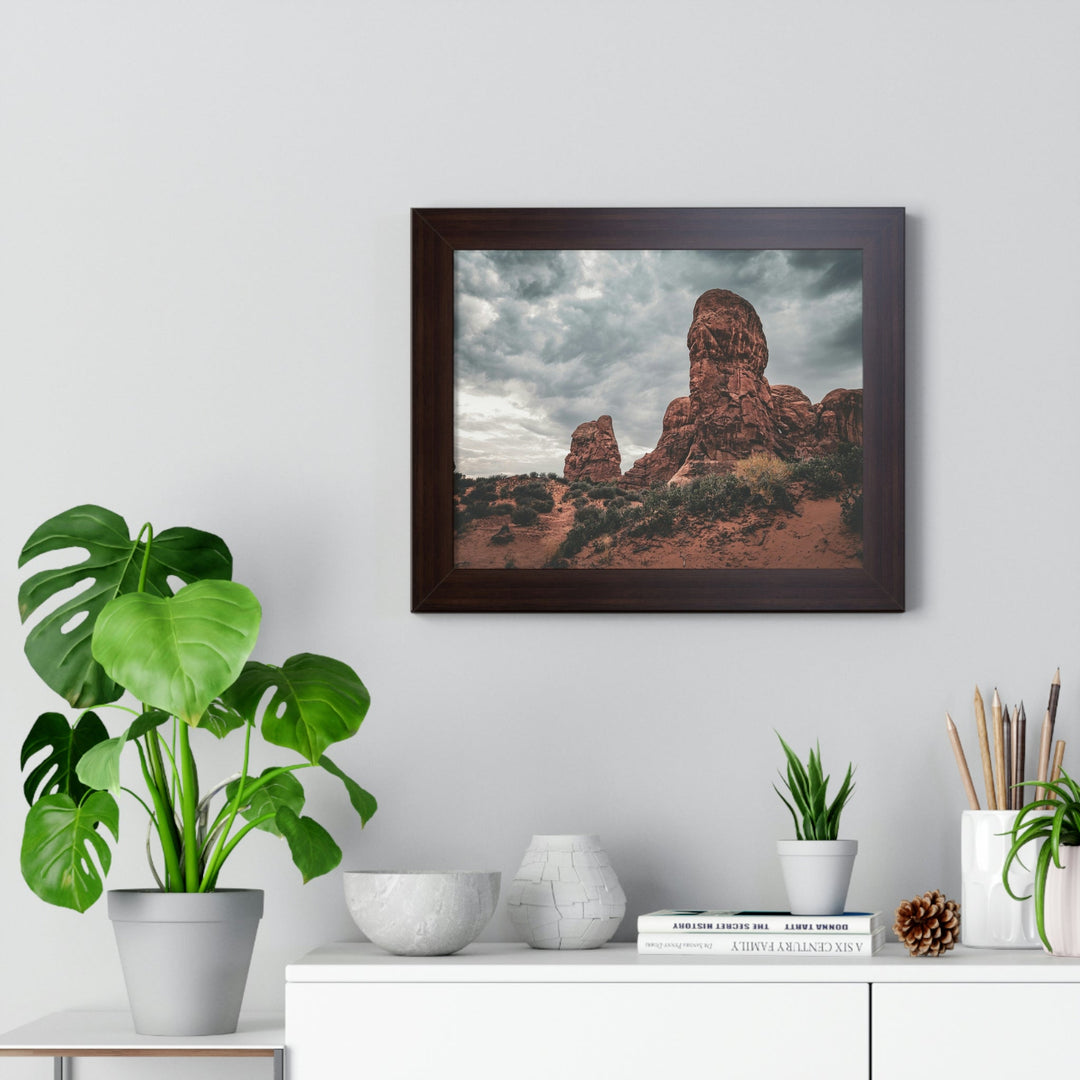 Dramatic Rocks - Framed Print - Visiting This World