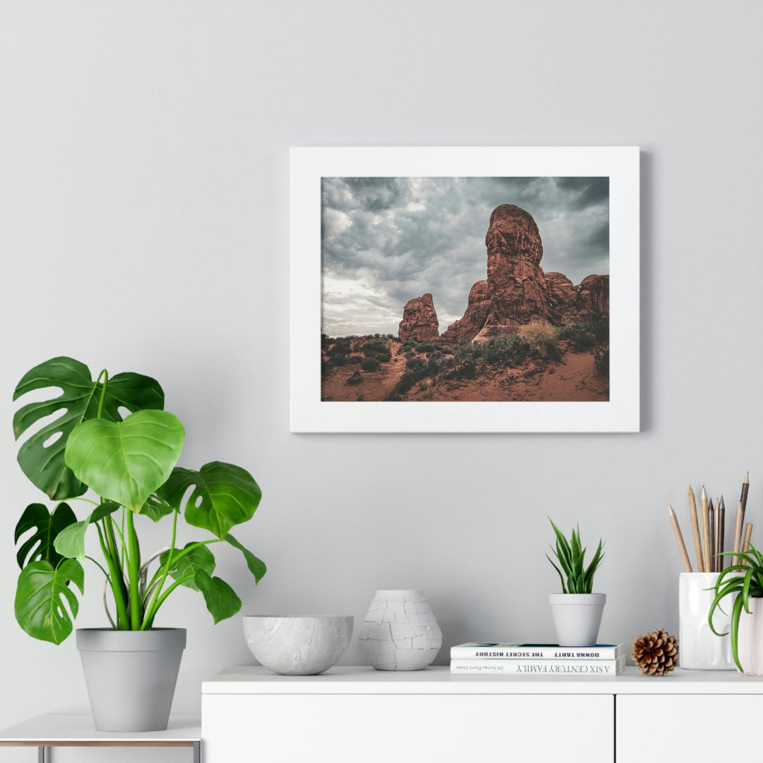 Dramatic Rocks - Framed Print - Visiting This World