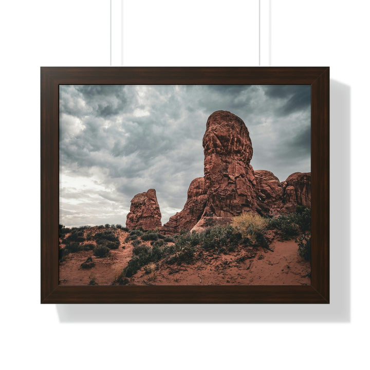 Dramatic Rocks - Framed Print - Visiting This World