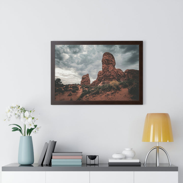 Dramatic Rocks - Framed Print - Visiting This World