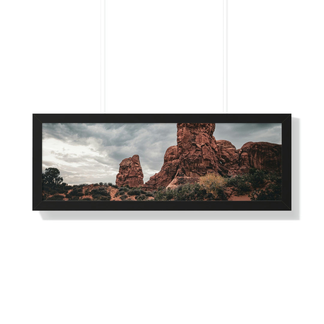 Dramatic Rocks - Framed Print - Visiting This World