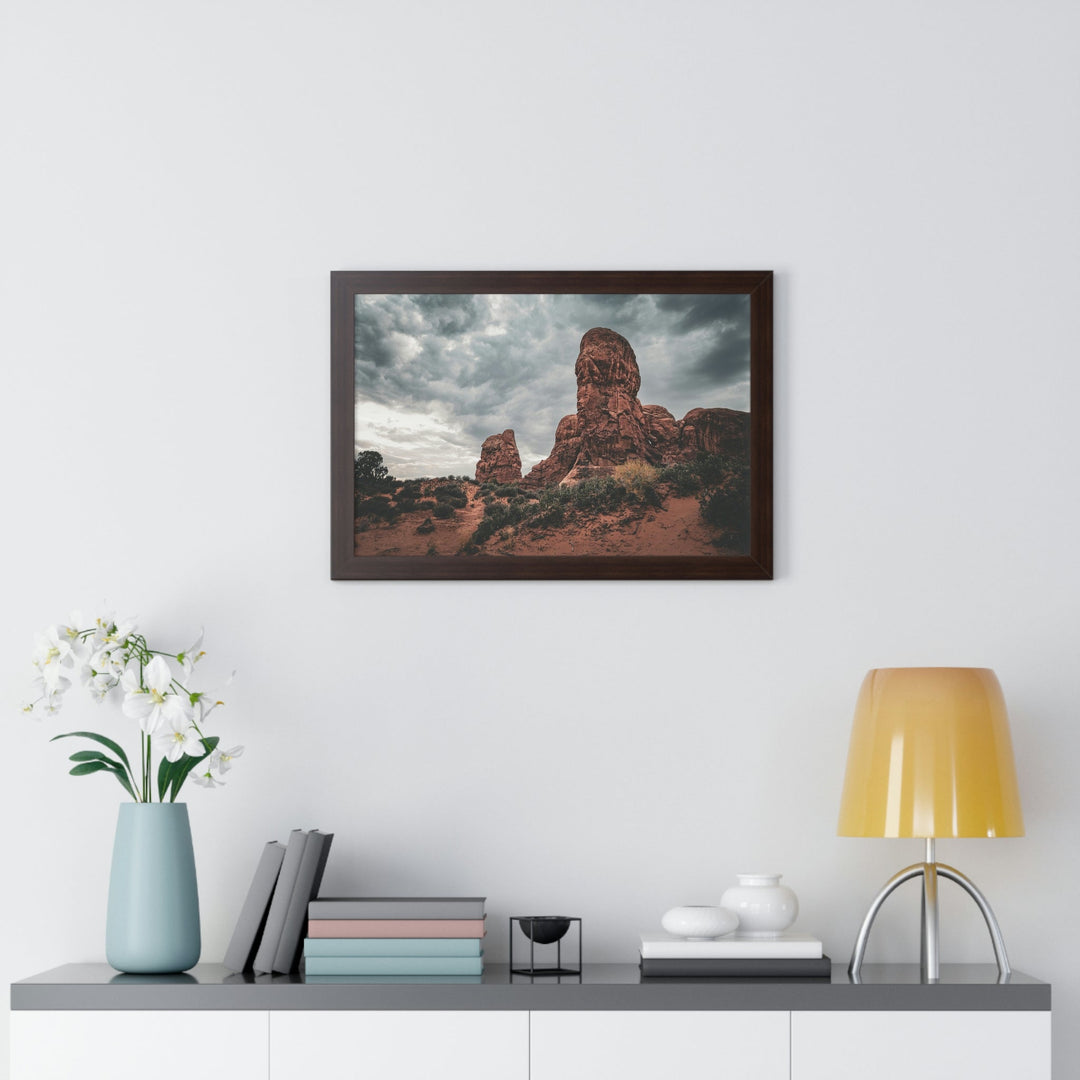 Dramatic Rocks - Framed Print - Visiting This World