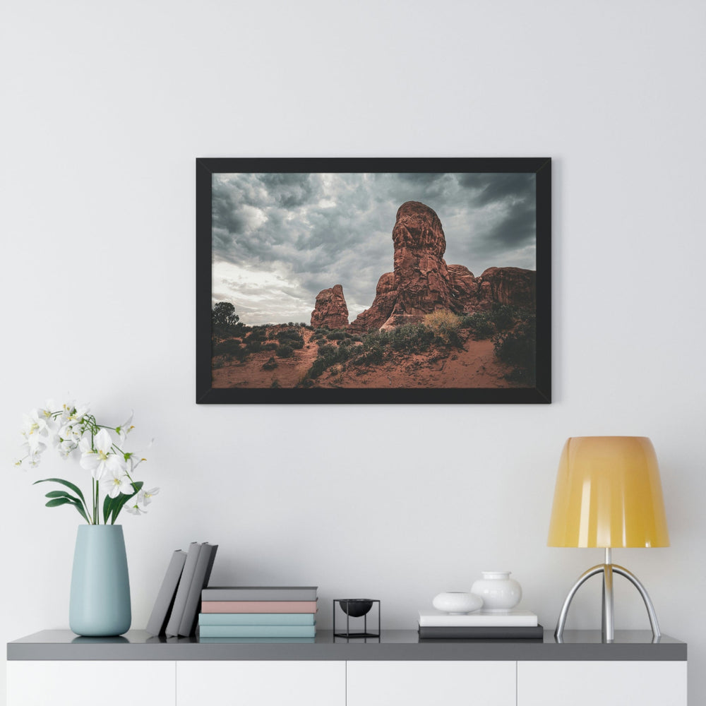 Dramatic Rocks - Framed Print - Visiting This World