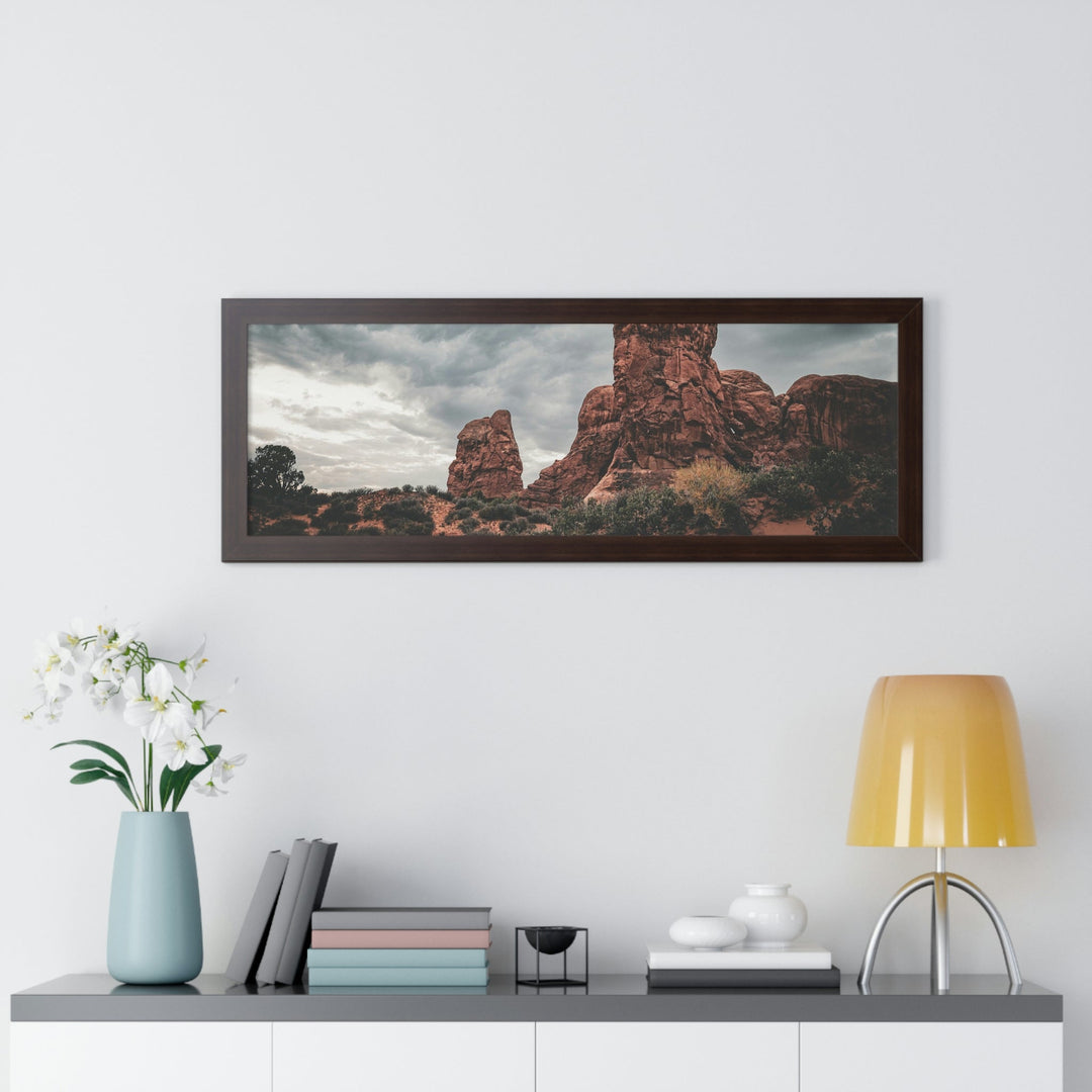 Dramatic Rocks - Framed Print - Visiting This World