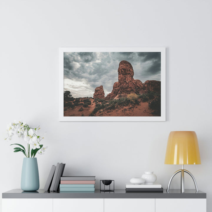 Dramatic Rocks - Framed Print - Visiting This World