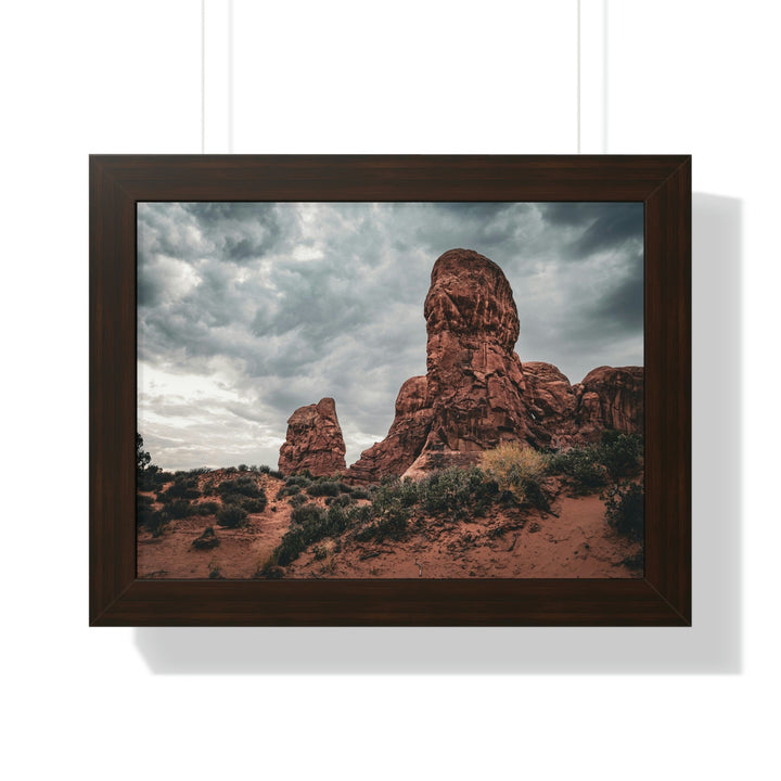 Dramatic Rocks - Framed Print - Visiting This World