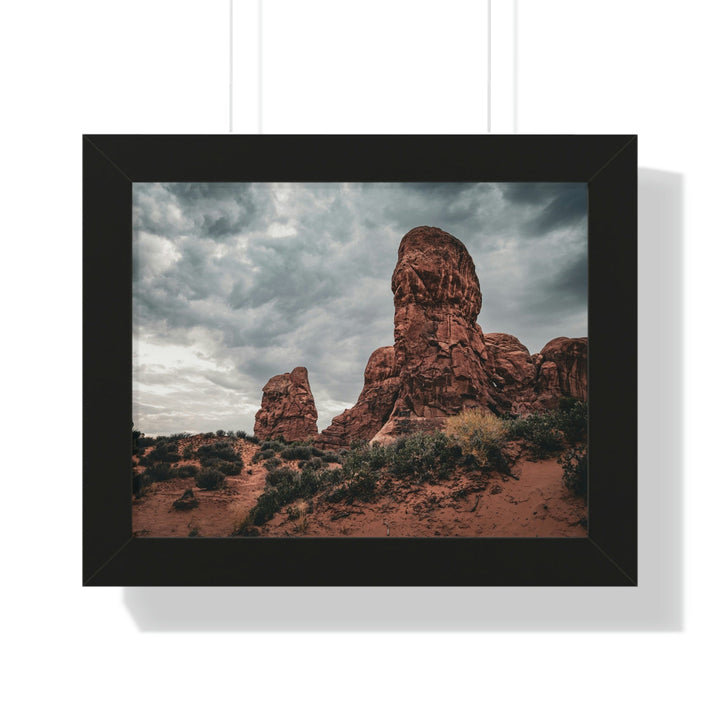 Dramatic Rocks - Framed Print - Visiting This World