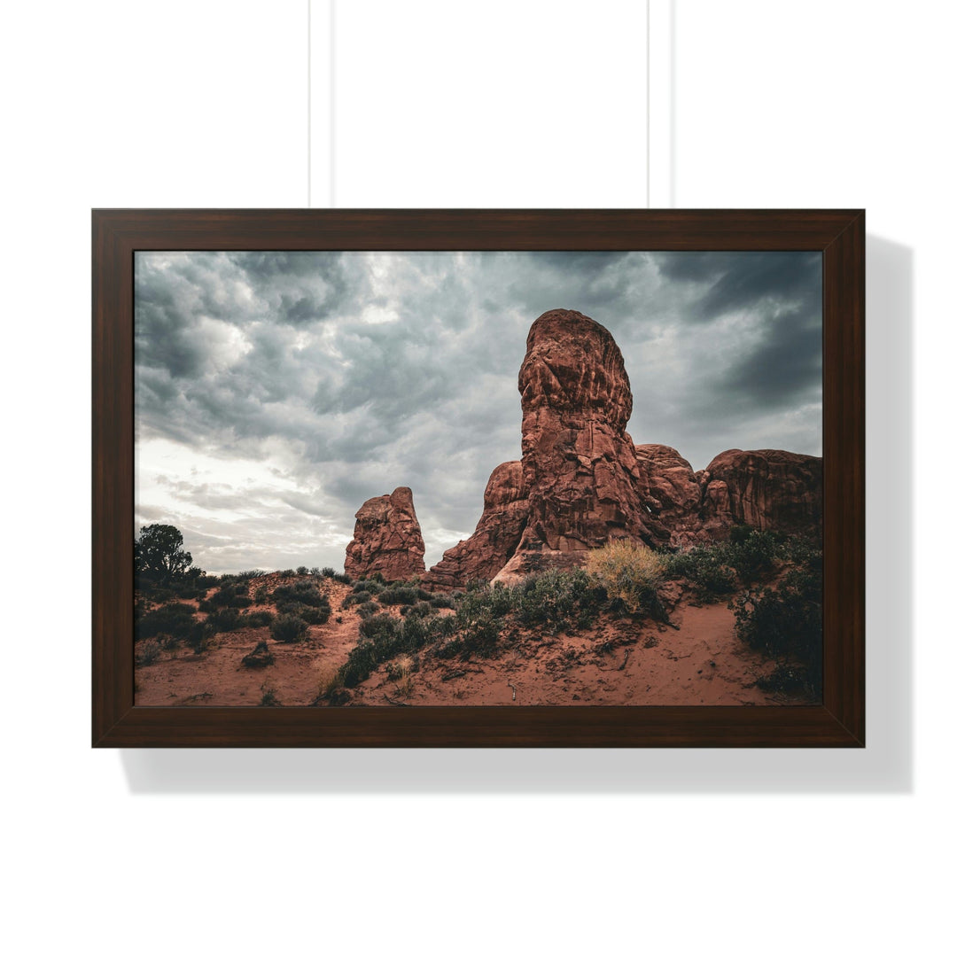 Dramatic Rocks - Framed Print - Visiting This World