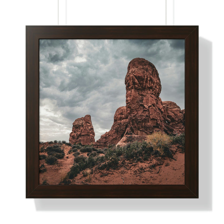 Dramatic Rocks - Framed Print - Visiting This World