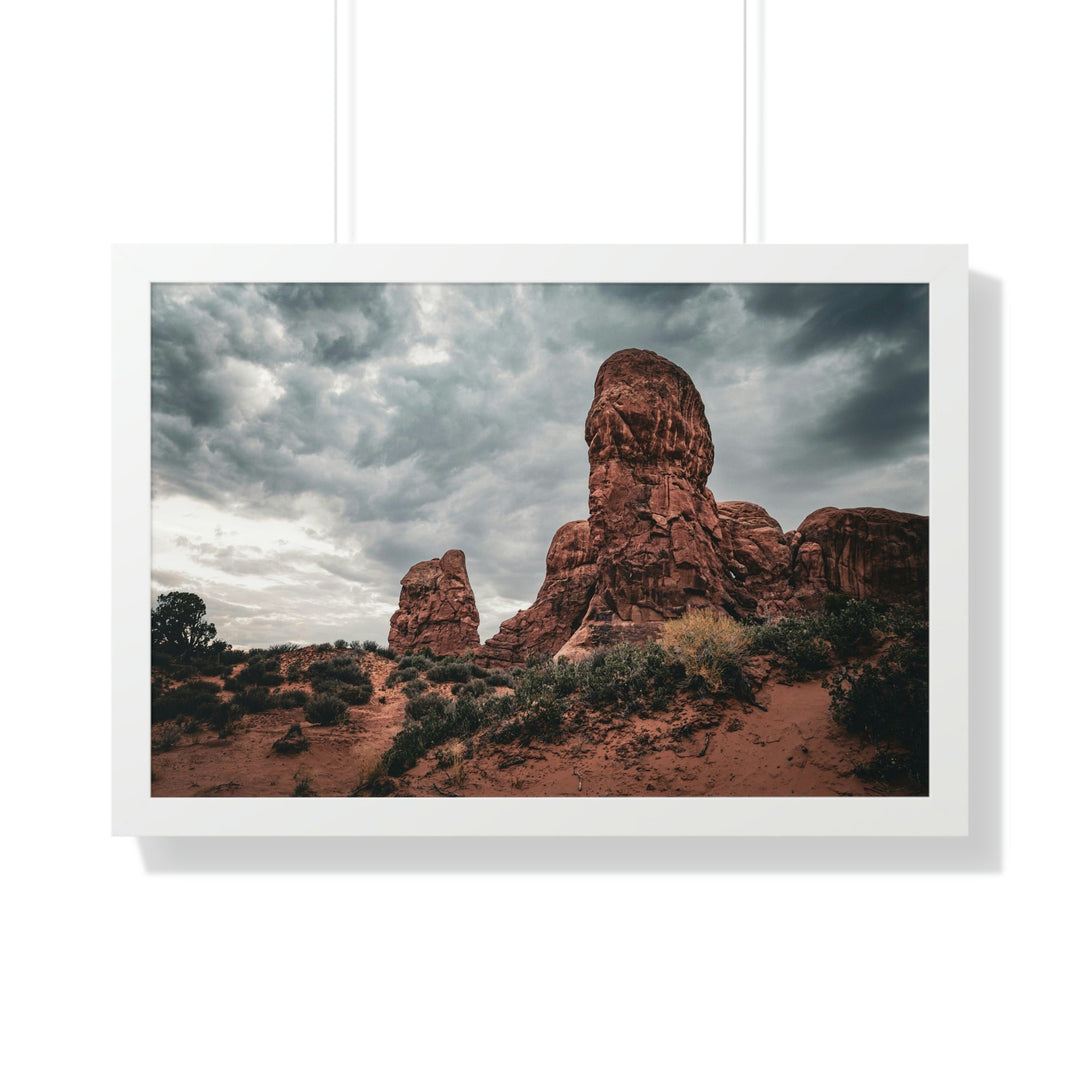 Dramatic Rocks - Framed Print - Visiting This World