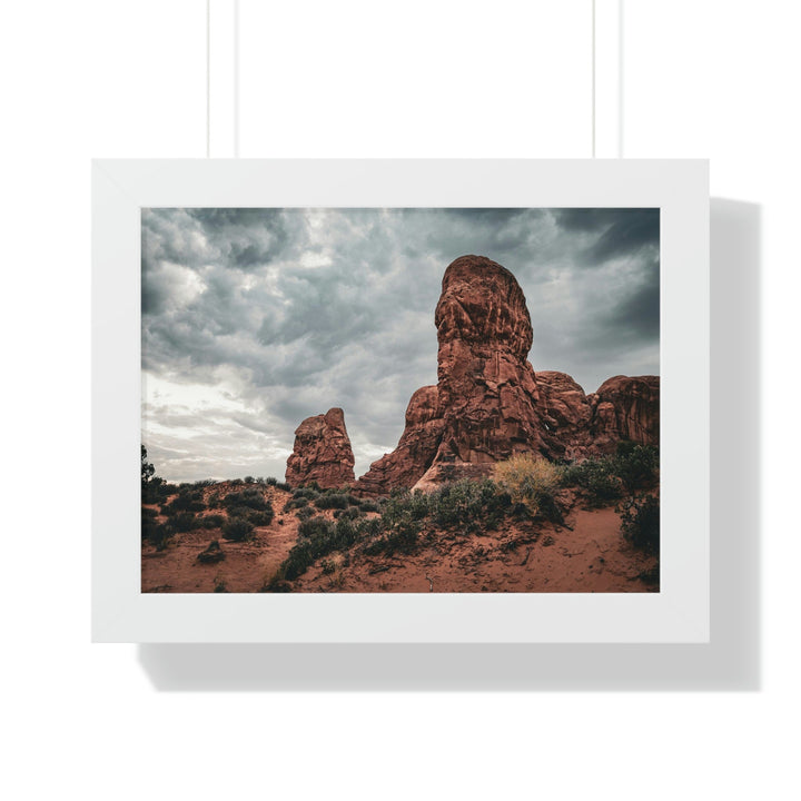 Dramatic Rocks - Framed Print - Visiting This World