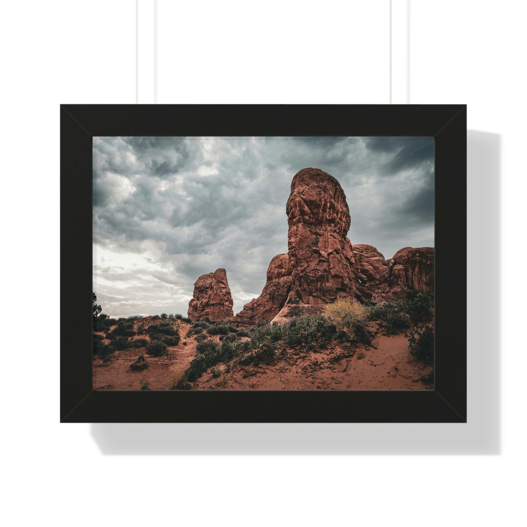 Dramatic Rocks - Framed Print - Visiting This World