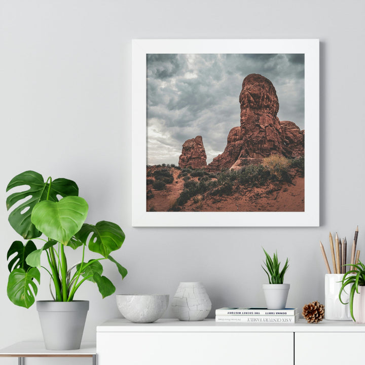 Dramatic Rocks - Framed Print - Visiting This World