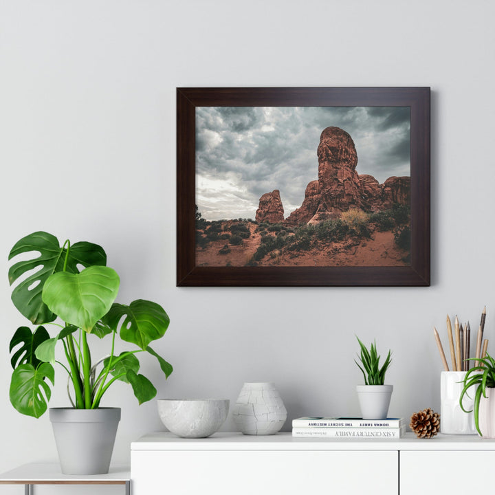 Dramatic Rocks - Framed Print - Visiting This World