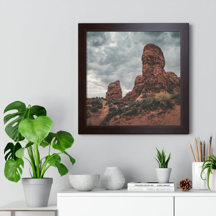 Dramatic Rocks - Framed Print - Visiting This World