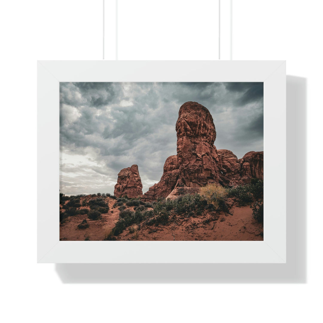 Dramatic Rocks - Framed Print - Visiting This World