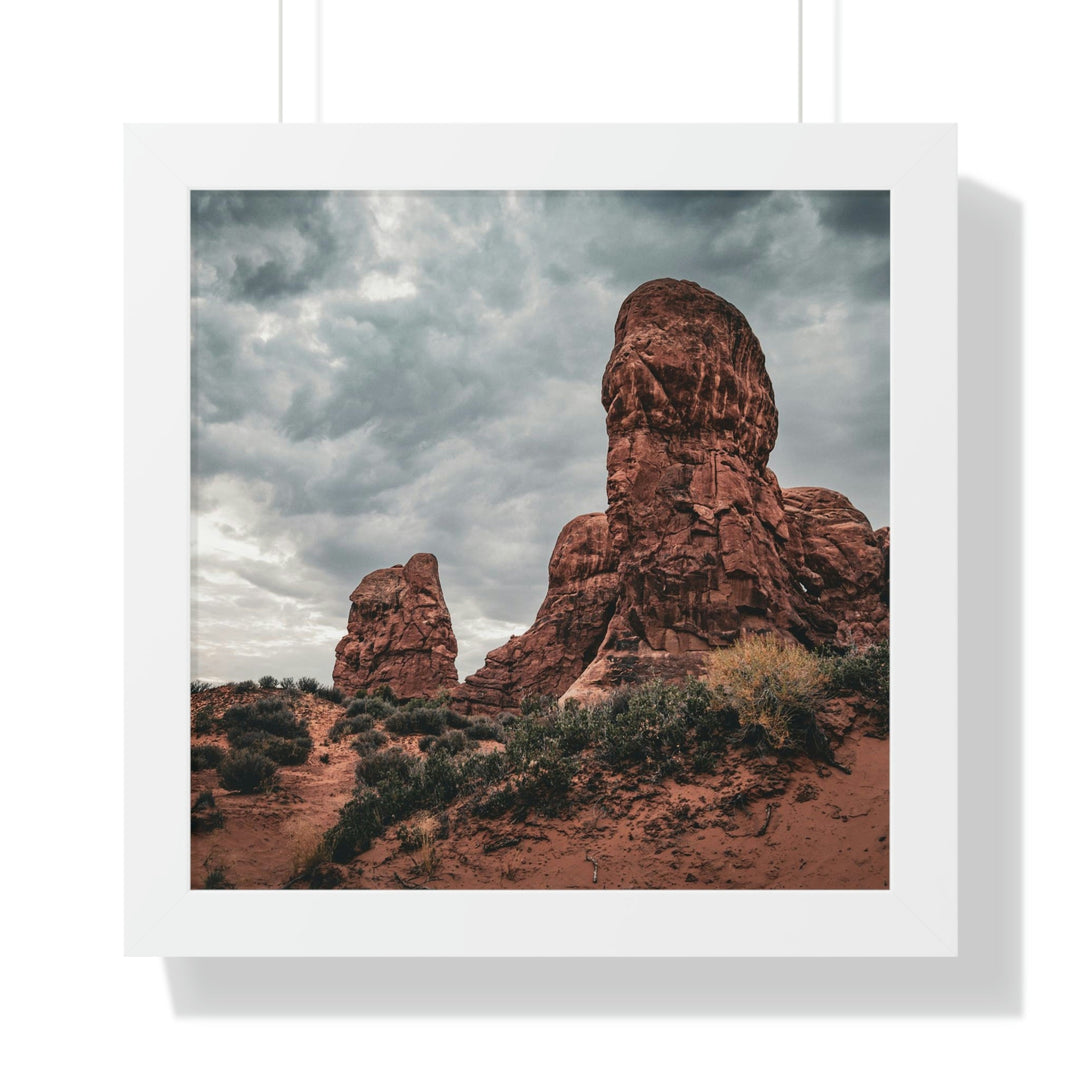 Dramatic Rocks - Framed Print - Visiting This World