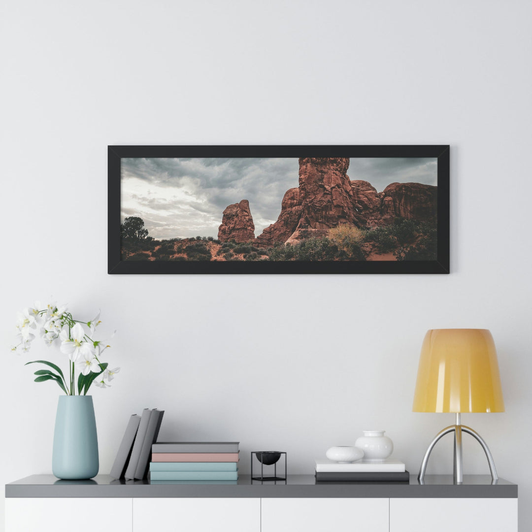 Dramatic Rocks - Framed Print - Visiting This World