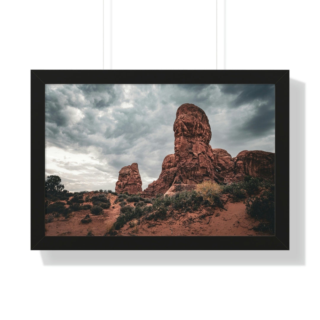 Dramatic Rocks - Framed Print - Visiting This World