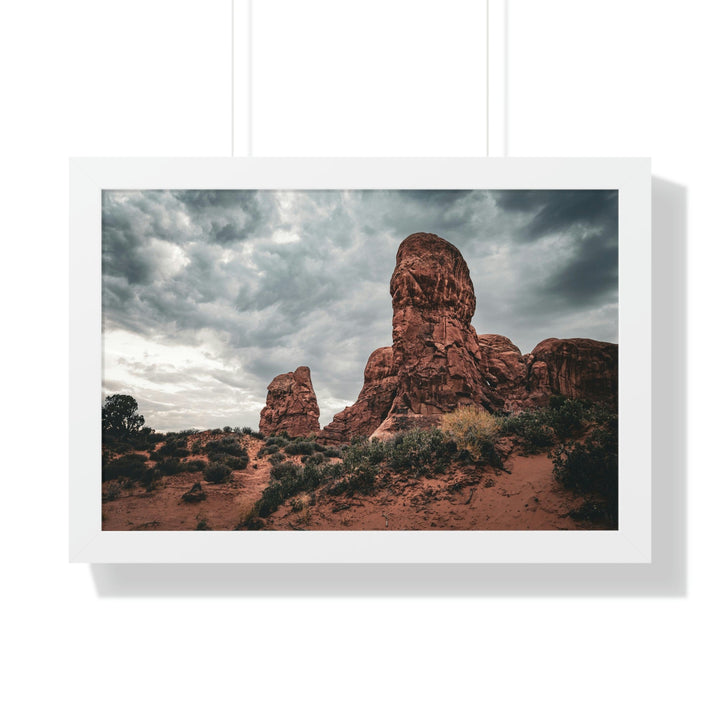 Dramatic Rocks - Framed Print - Visiting This World