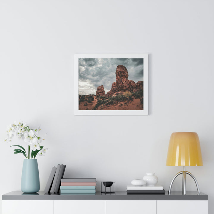 Dramatic Rocks - Framed Print - Visiting This World