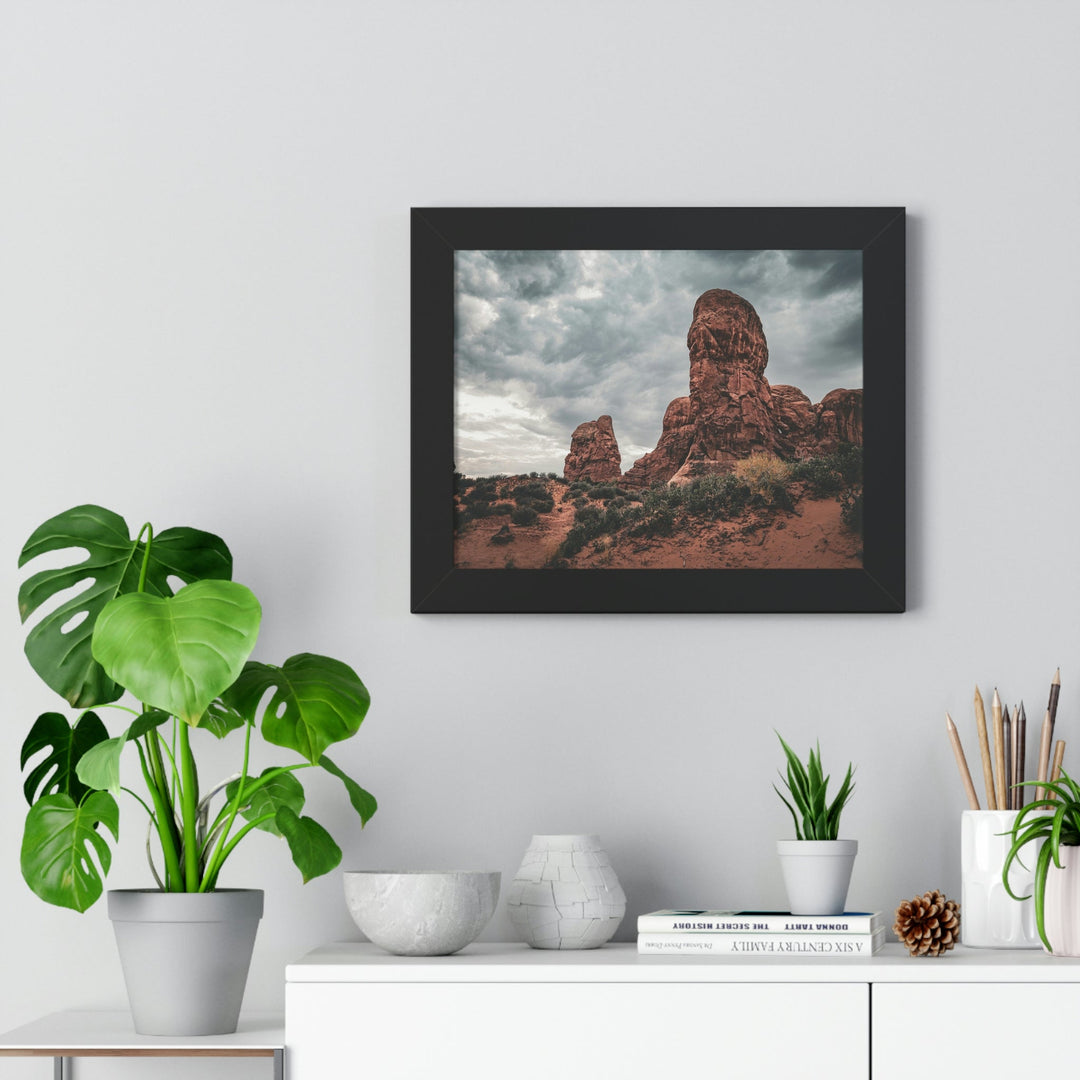 Dramatic Rocks - Framed Print - Visiting This World