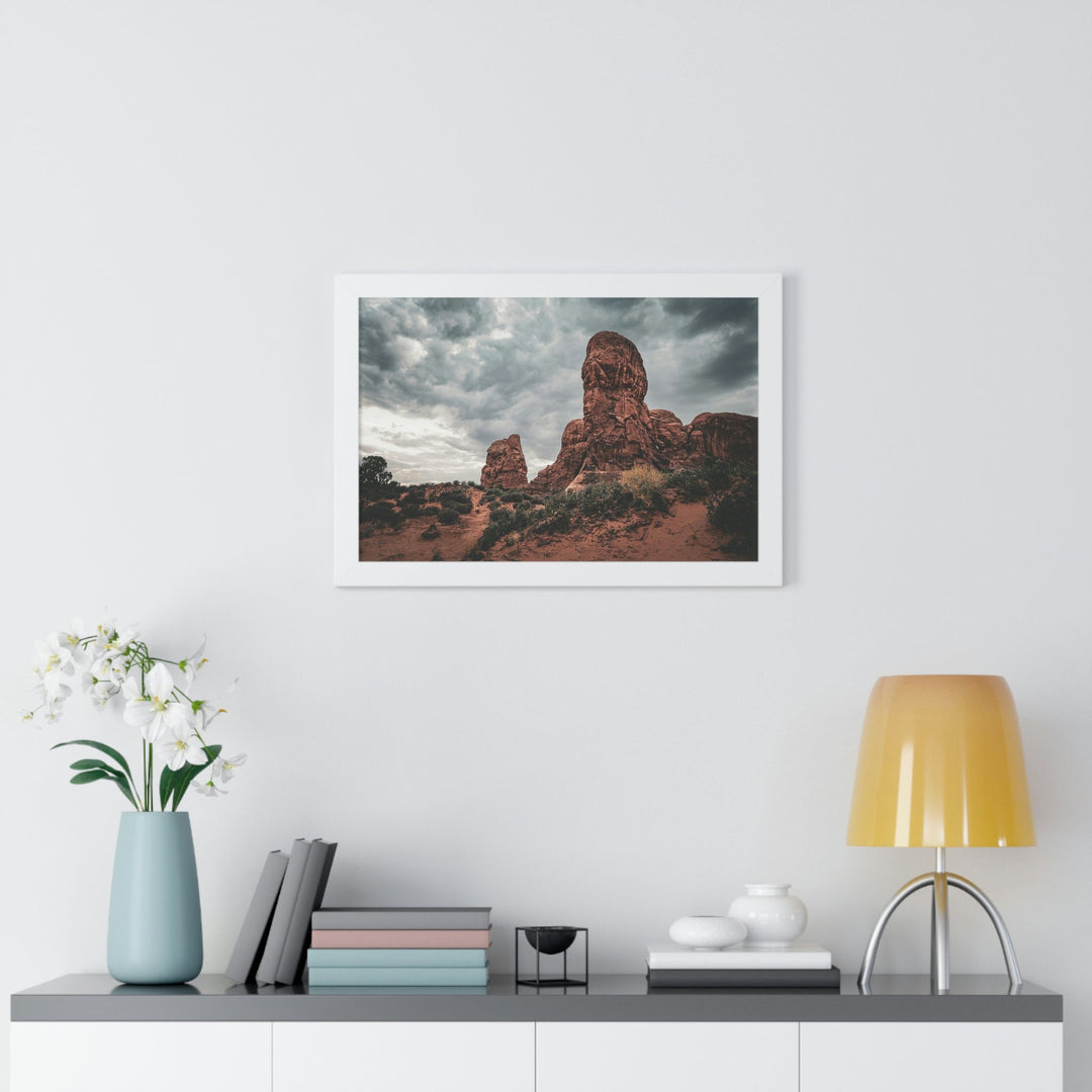 Dramatic Rocks - Framed Print - Visiting This World