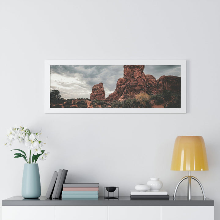 Dramatic Rocks - Framed Print - Visiting This World