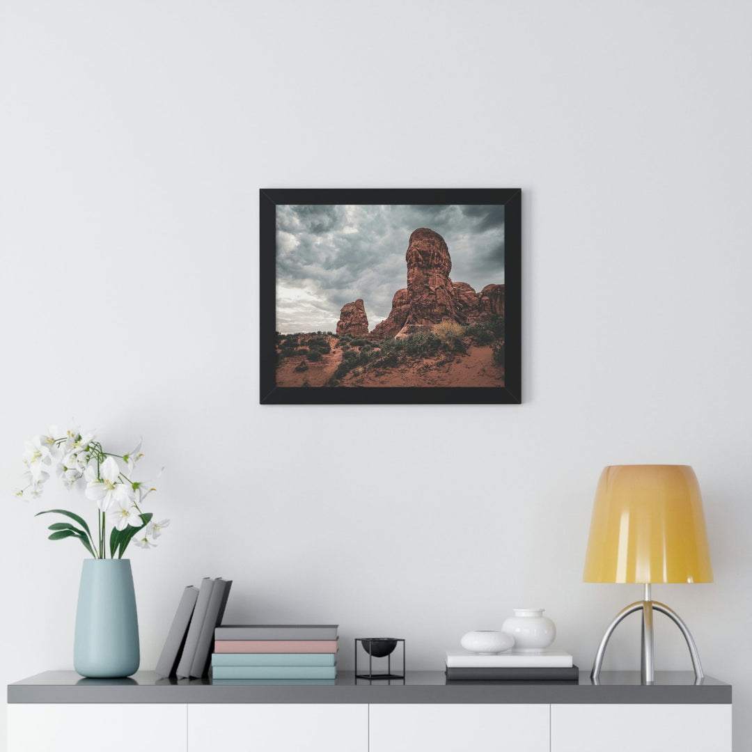 Dramatic Rocks - Framed Print - Visiting This World