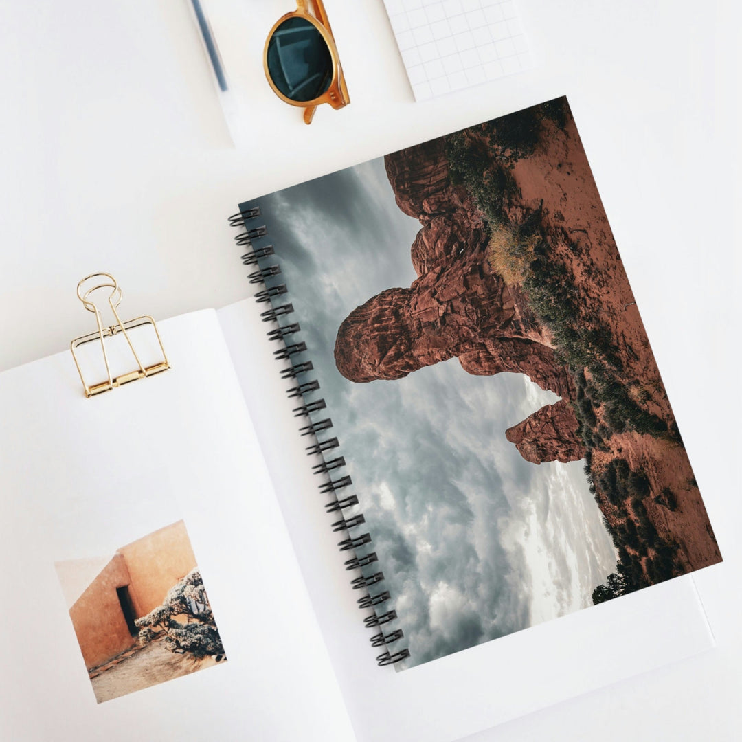 Dramatic Rocks - Spiral Ruled Line Notebook - Visiting This World