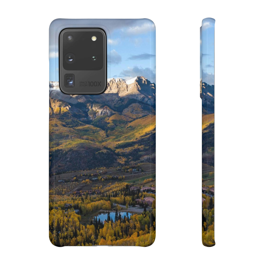 Glowing Mountainside - Phone Case