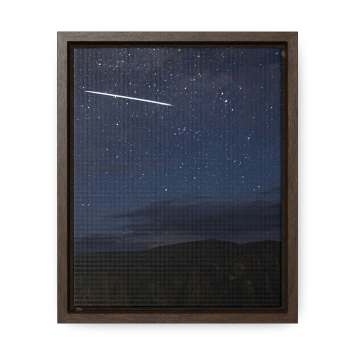 Starlink Above the Canyon - Canvas with Frame