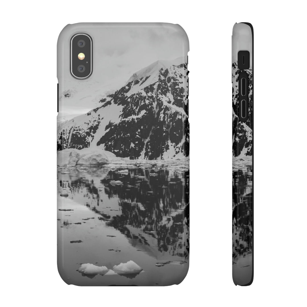 Reflected Calm in Black and White - Phone Case