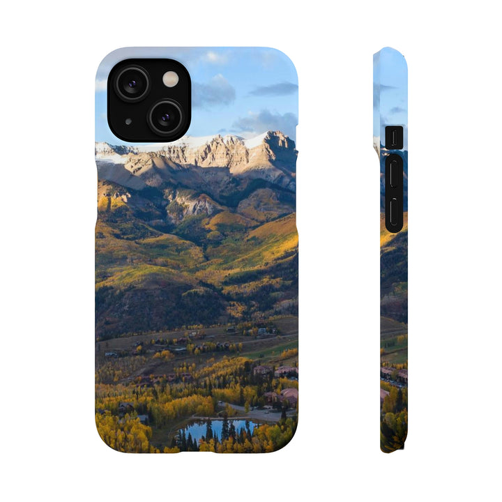 Glowing Mountainside - Phone Case