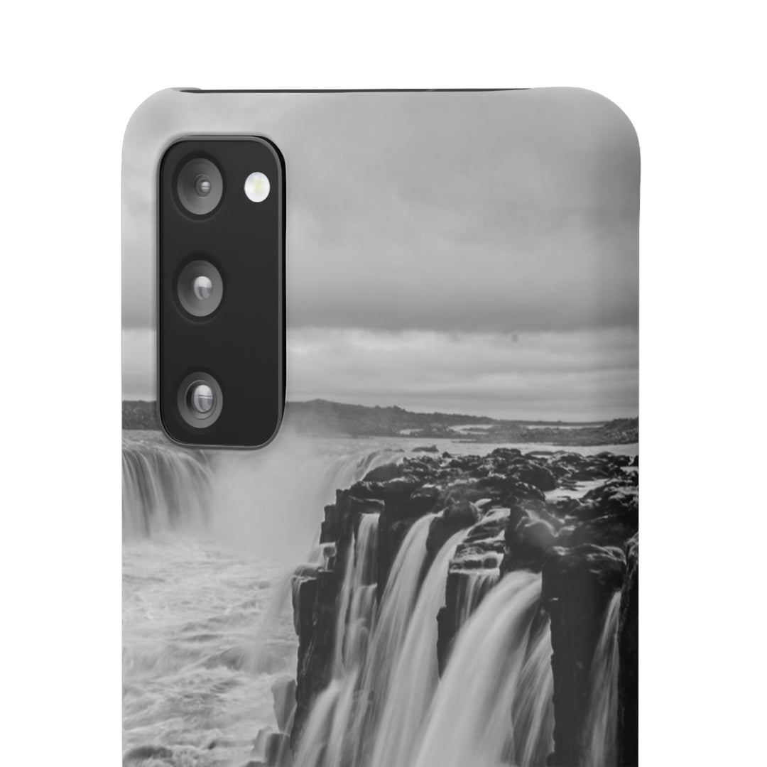 Selfoss in Black and White - Phone Case